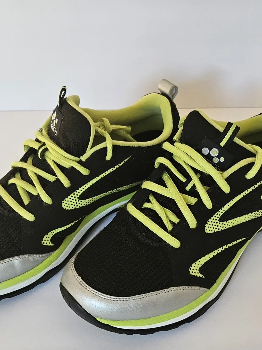 ​ABEO Aero Ankaa Women's Size 9 Black Lime Green Athletic Running Shoes Vibram